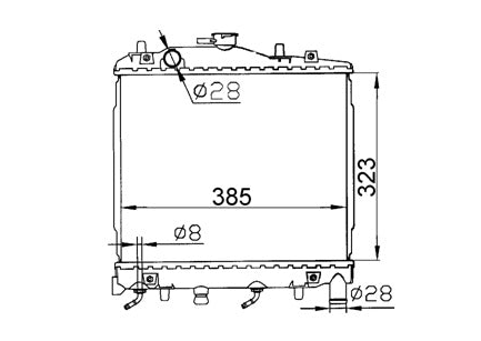 Mazda 121 DA Shade Radiator / MA23039
