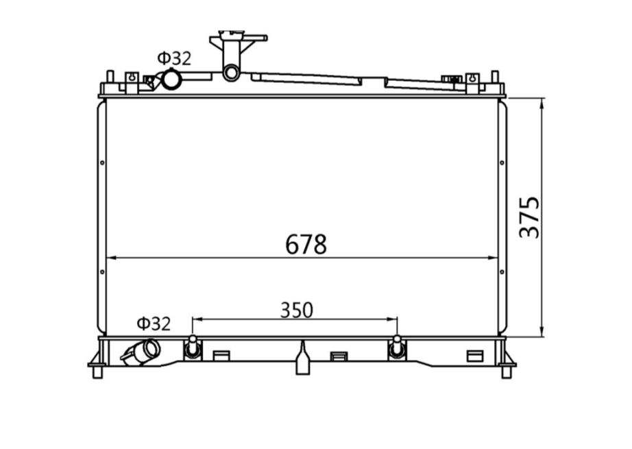 Mazda 6 GH 1.8L/2.0L H Type Radiator / MA23058