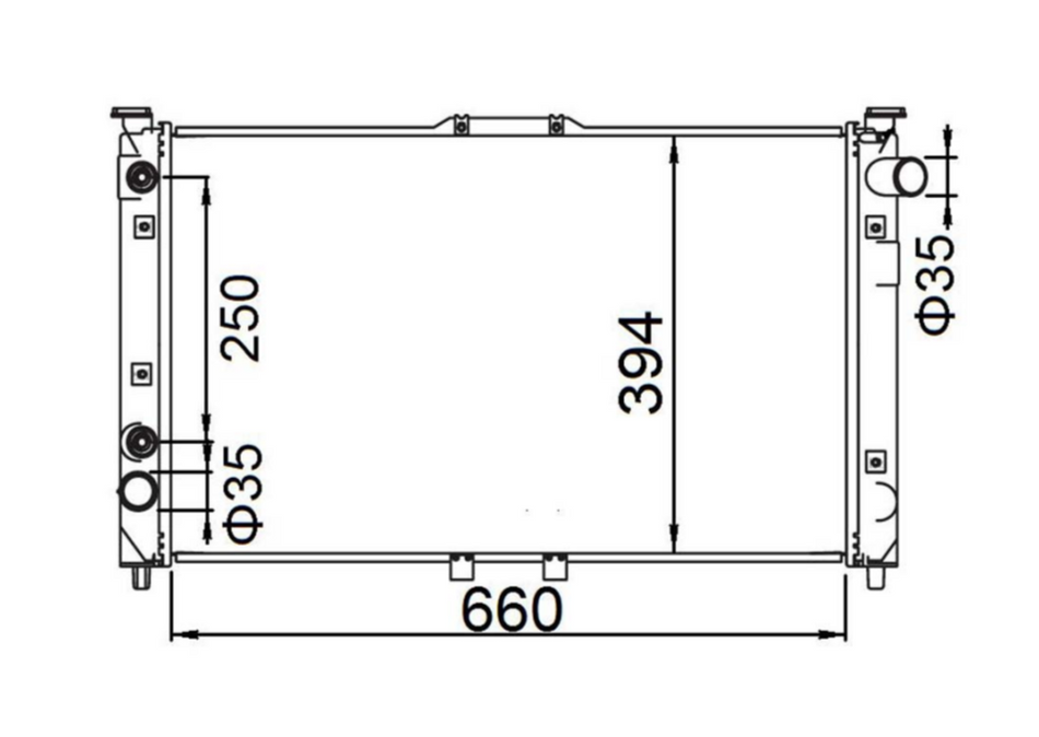 Mazda Millenia TA Miller 2.3L V6 Radiator / MA23061