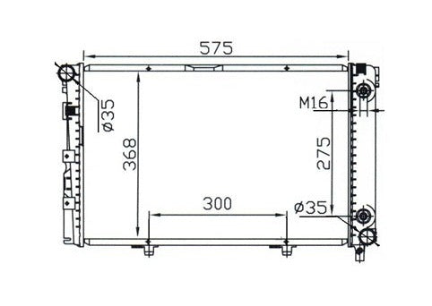Mercedes-Benz C-Class W201 190E 190D Radiator / MB15012
