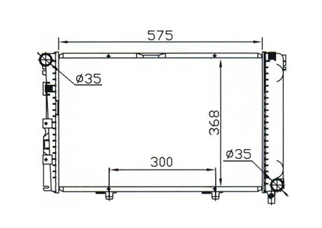 Mercedes-Benz C-Class W201 190E 190D Manual Radiator / MB15013