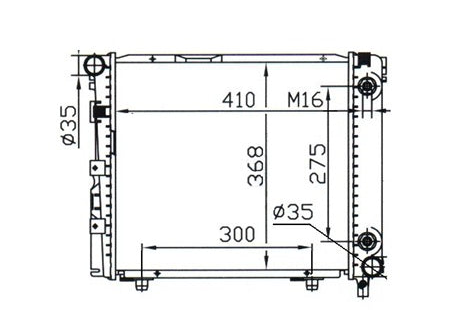 Mercedes-Benz E-Class W124 230CE Radiator / MB15014