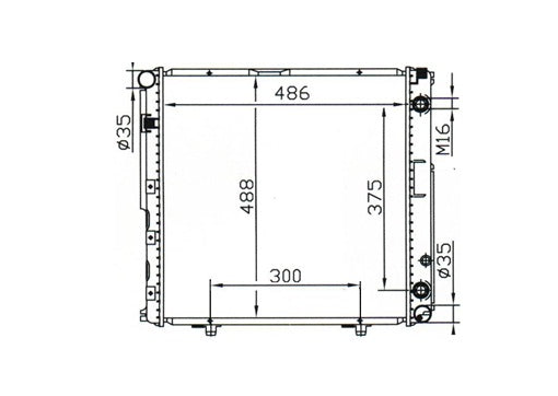 Mercedes-Benz E-Class W124 200 Turbo-Diesel 250 Diesel Radiator / MB15017