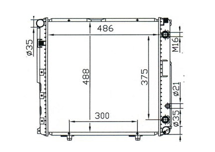 Mercedes-Benz E-Class W124 E200 E220 Radiator / MB15018
