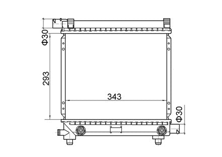 Mercedes-Benz C-Class W201 190 190E Radiator / MB15019