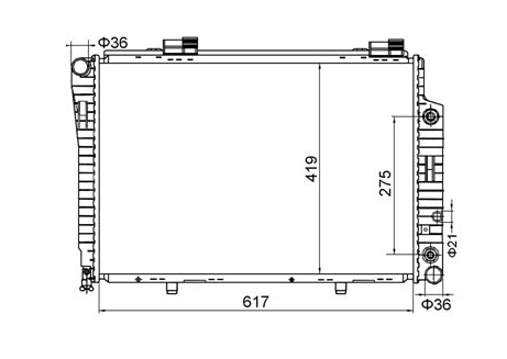 Mercedes-Benz CLK-Class W170 Radiator / MB15022
