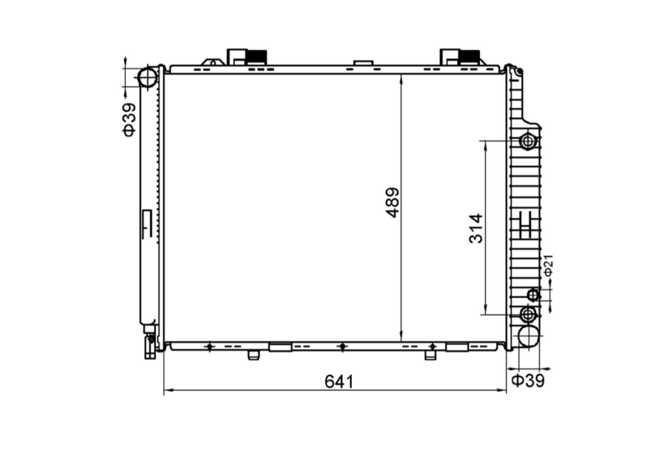 Mercedes-Benz E-Class W210 Radiator / MB15023