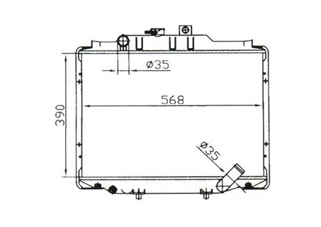 Mitsubishi Express L300 Manual Radiator / MI12012