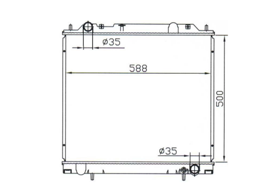 Mitsubishi Express L400 Petrol Manual Radiator / MI12015