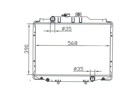 Mitsubishi Express L300 Manual Radiator / MI12017