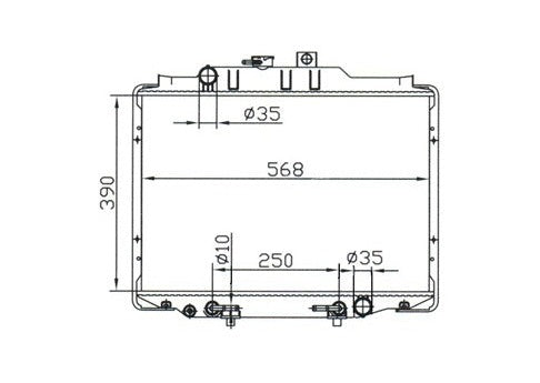 Mitsubishi Express L300 Radiator / MI12018