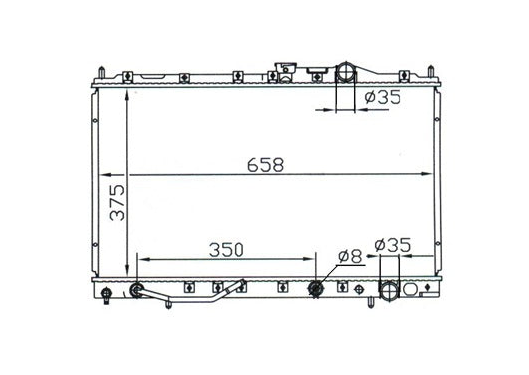 Mitsubishi Galant HJ 2.0L V4 Radiator / MI12020