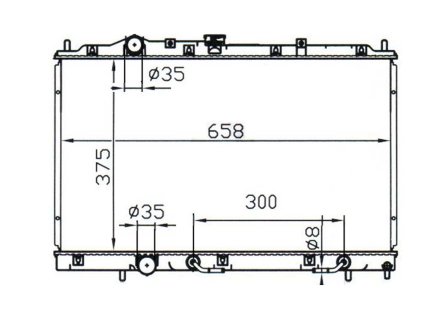 Mitsubishi Lancer Mirage CE Radiator / MI12023