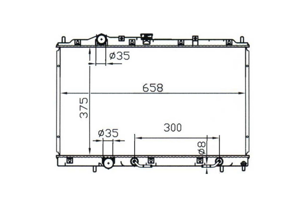 Mitsubishi Lancer Mirage CE Full Aluminium Radiator / MI12023A