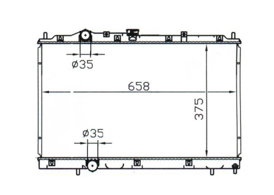 Mitsubishi Lancer Mirage CE Manual Radiator / MI12024