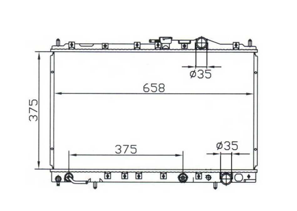 Mitsubishi Nimbus UF Wagon Radiator / MI12028