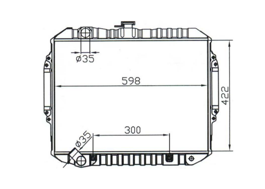 Mitsubishi Pajero NG NH V6 3.0L Radiator / MI12030