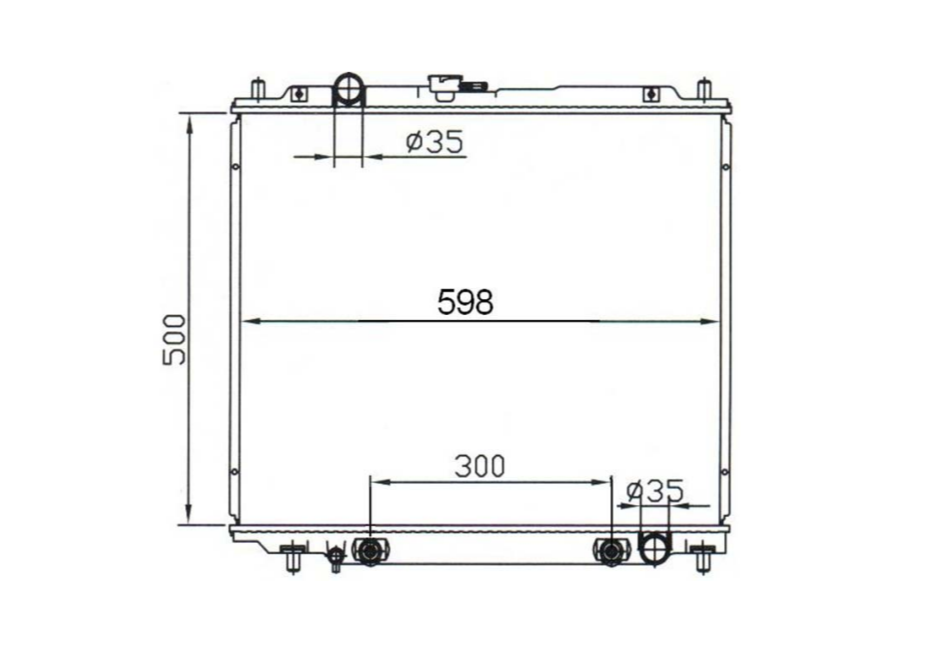 Mitsubishi Pajero NH NK NL 2.8L Turbo Diesel Radiator / MI12031