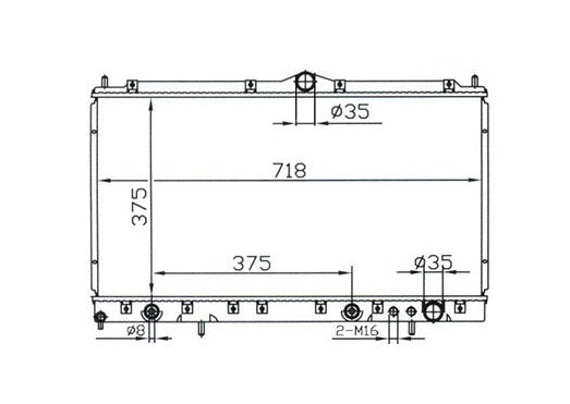 Mitsubishi 3000GT 3.0L V6 Radiator / MI12032