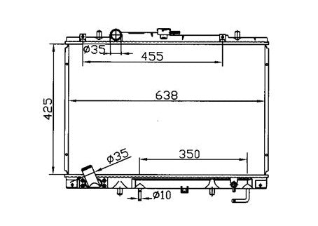 Mitsubishi Challenger PA I PA II 4WD V6 Radiator / MI12036