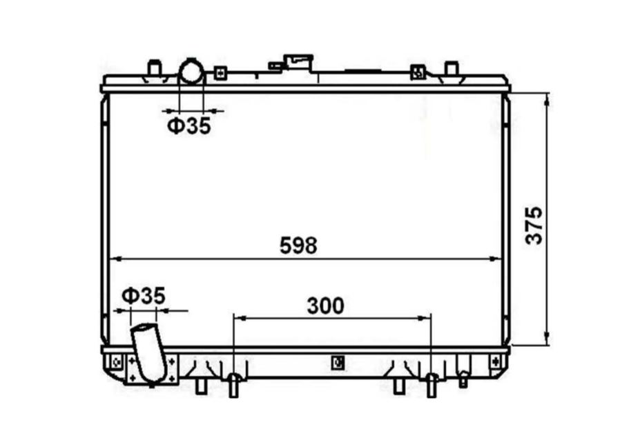 Mitsubishi Triton MK 3.0L V6 Radiator / MI12037