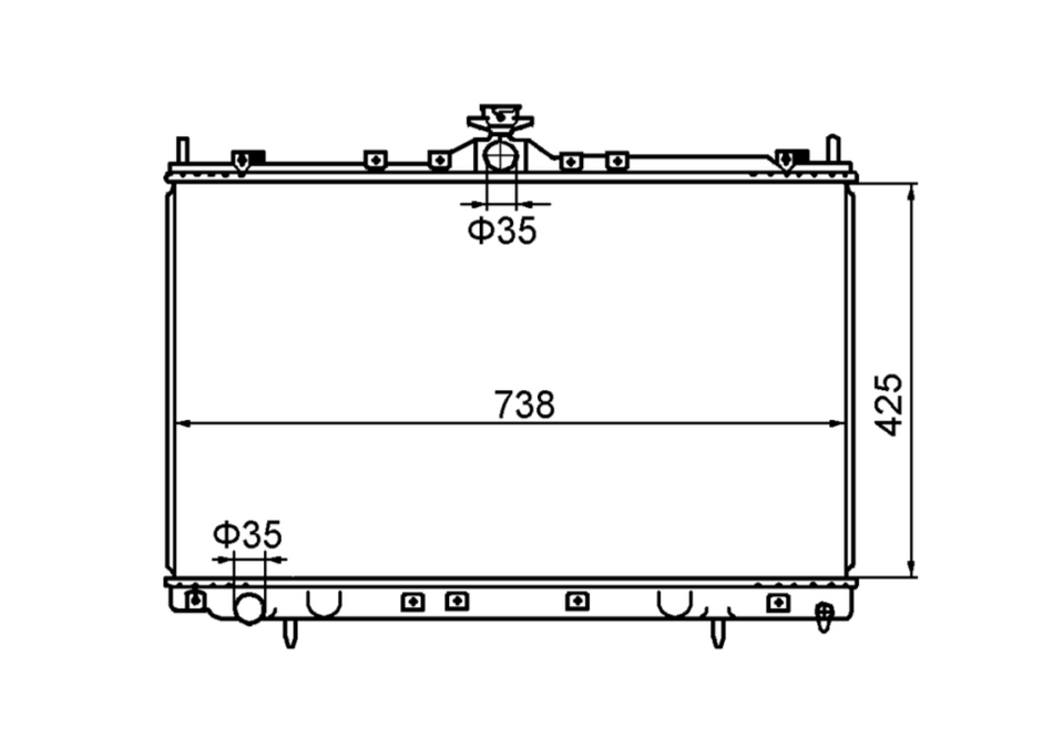 Mitsubishi Grandis BA Wagon Radiator / MI12045