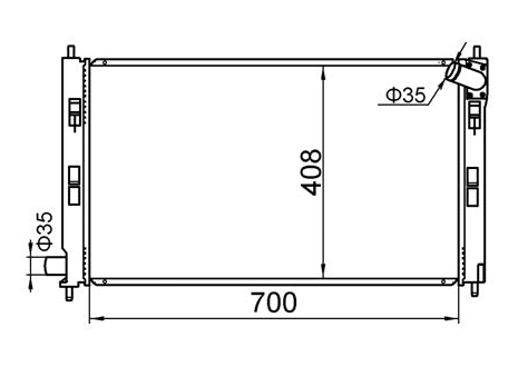 Mitsubishi Outlander ZG Radiator / MI12049