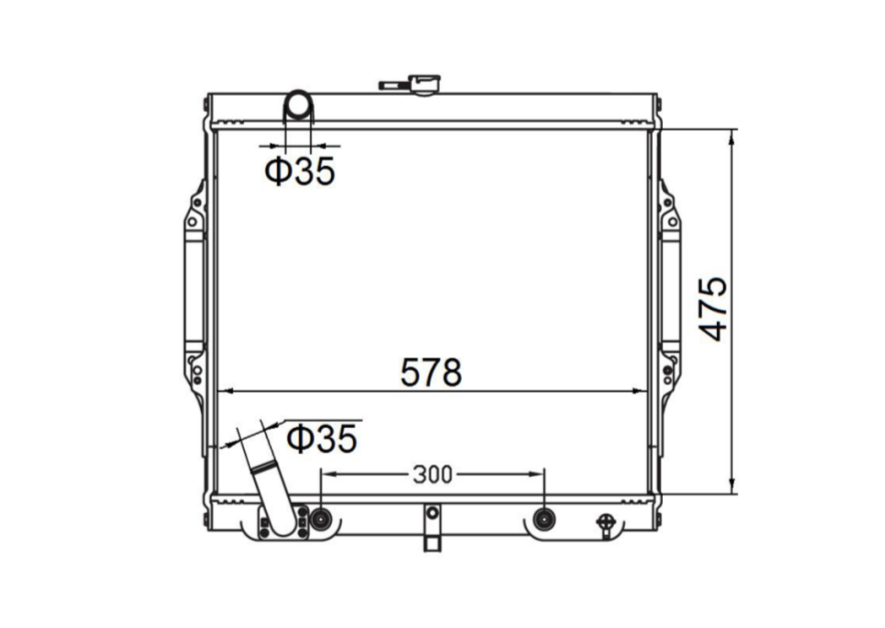 Mitsubishi Pajero NH NJ NK NL 3.5L V6 Radiator / MI12051