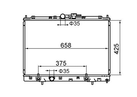 Mitsubishi Pajero IO QA 1.6L-2.0L V4 Radiator / MI12098