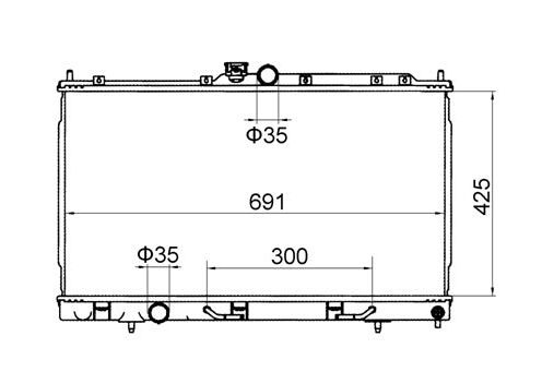Mitsubishi Outlander Wagon ZE ZF Radiator / MI12100