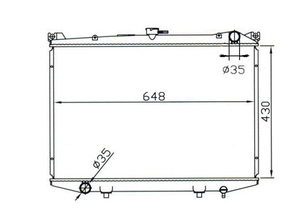 Nissan Navara D21D Manual Radiator / NI19019