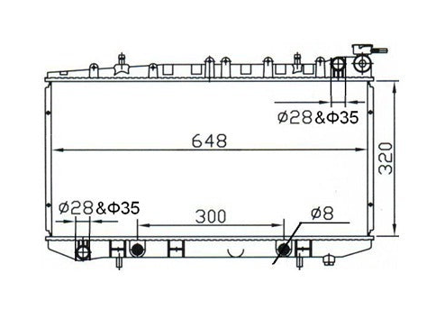 Nissan Pulsar N14 N15 Full Aluminium Radiator / NI19021A