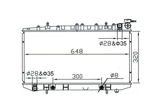 Nissan Pulsar N14 N15 Radiator / NI19021