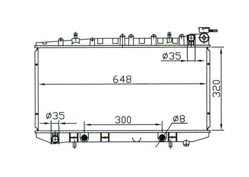 Nissan Pulsar N14 N15 Narrow Radiator / NI19022