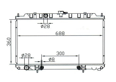 Nissan Pulsar N16 Full Aluminium Radiator / NI19023A