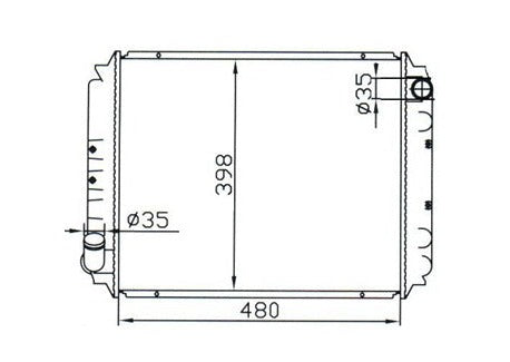 Nissan Urvan E24 Manual Radiator / NI19025