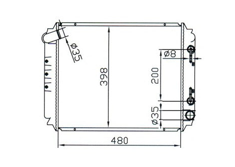 Nissan Vanette C22 Radiator / NI19026