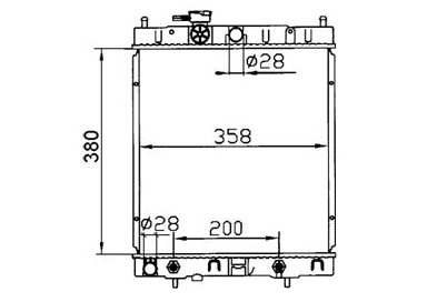 Nissan Micra K11 1.3L Radiator / NI19028