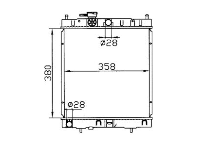Nissan Micra K11 1.3L Manual Radiator / NI19029