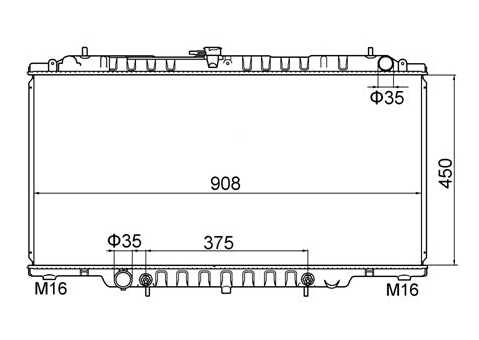 Nissan Patrol GU 3.0L Turbo Diesel 4.2L Diesel Radiator / NI19031