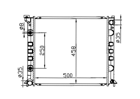Nissan 300ZX Z32 3.0L Full Aluminium Radiator / NI19037A