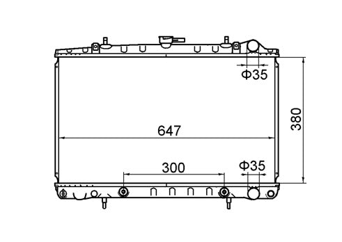 Nissan Pintara Skyline R32 Full Aluminium Radiator / NI19042A