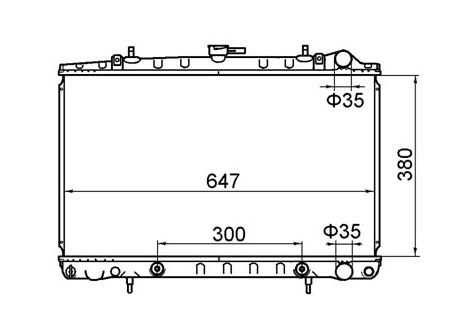 Nissan Pintara Skyline R32 Radiator / NI19042