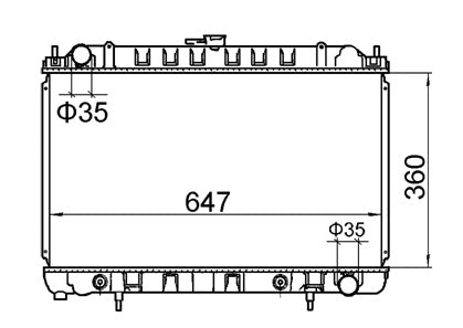 Nissan Silvia S14 Full Aluminium Radiator / NI19043A