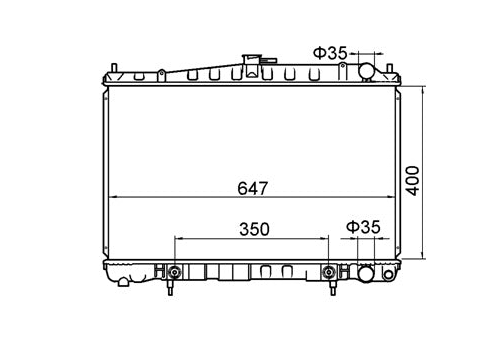 Nissan Pintara Skyline R33 Radiator / NI19053