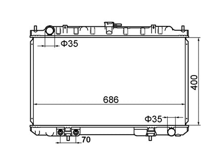 Nissan Maxima A33 II Radiator / NI19054