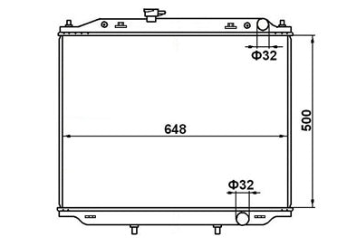 Nissan Terrano Wagon Manual Full Aluminium Radiator / NI19057A