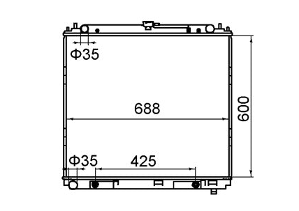 Nissan Navara D40 Diesel Radiator / NI19059