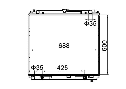 Nissan Navara D40 Petrol Radiator / NI19060