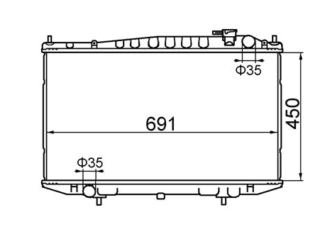 Nissan Navara D40 Diesel Manual Radiator / NI19061